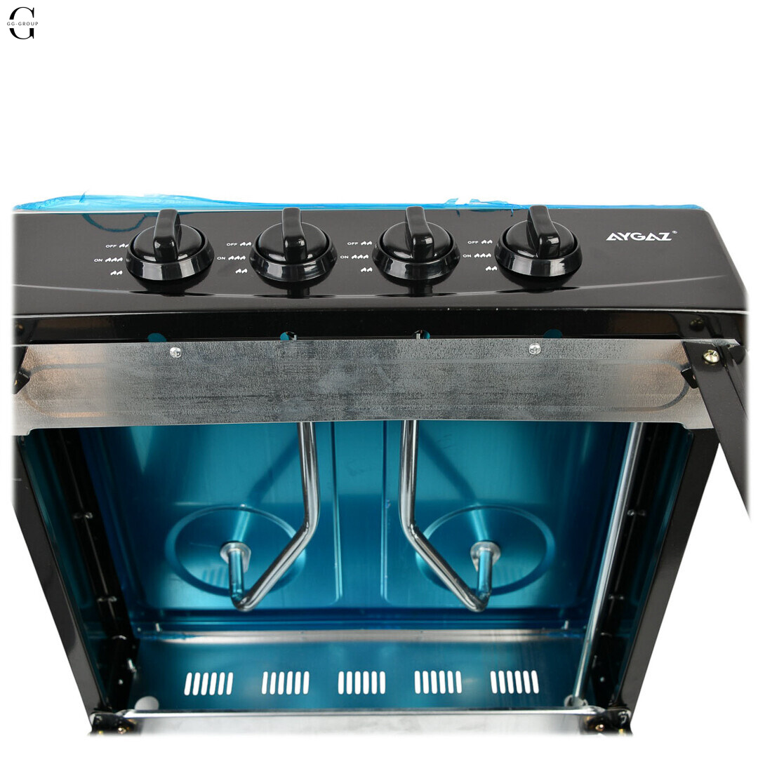 Газовая плита AYGAZ с 4 конфорками и полками для кухни, дачи или летней кухни, 50×50×82 см